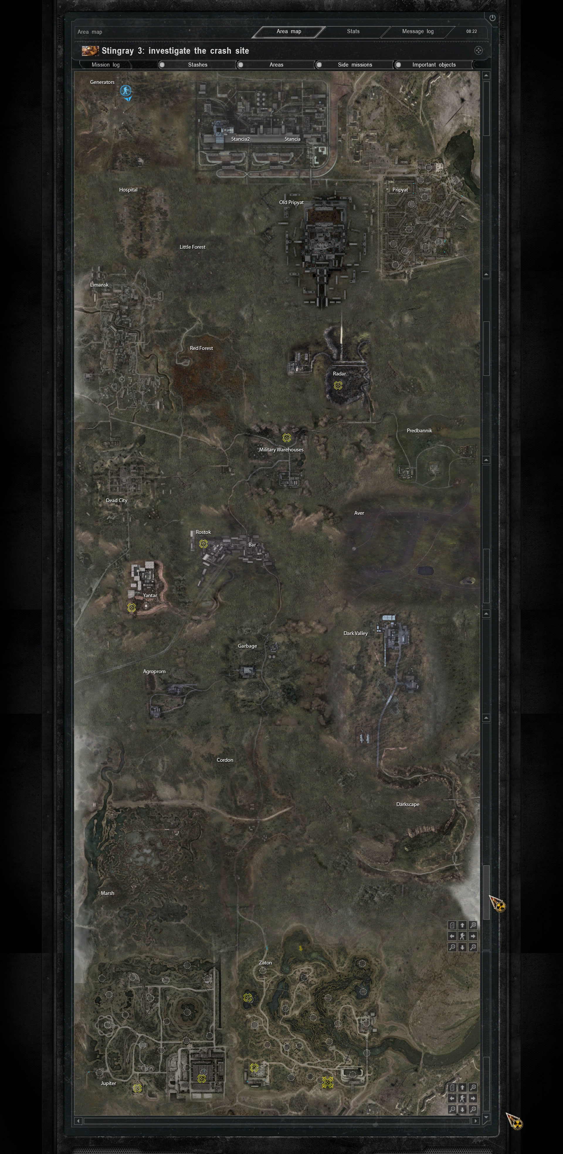 S.T.A.L.K.E.R - Call of Pripyat Map